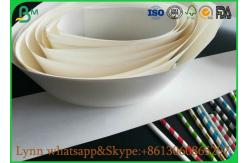 China Natural Material Of White Food Grade Paper Roll With The Straw Roll Paper supplier