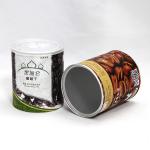 SGS-FDA Certified Cylinder Paper Composite Cans with Easy Open Lid for Dried Fruits and Nuts for sale