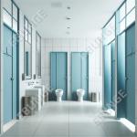 High Pressure Laminate Toilet Partition Wall Easy And Fast Installation Scratch And Impact Resistant for sale
