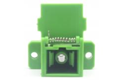 China High Durability SC Fiber Optic Couplers with Filp Auto Shutter and Flange supplier