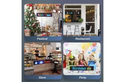 China 390x107mm Programmable Scroll Message Flexible Display Led Screen Sign for Airport supplier