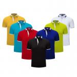 Unbranded Dri Fit Polo Work Shirts , Bulk Polo Shirts Garments For Tennis Soprts for sale