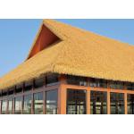 Landscaping Synthetic Thatch Roof With High Softness Flame Retardant Artificial Thatch Grass for sale