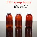 5oz Medical Syrup Bottles Amber Plastic Syrup Cough Bottle for sale