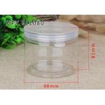 480ml Thick Transparnt PET Food Plastic Packaging Cylinder Cans OEM