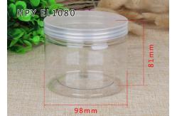 China 480ml Thick Transparnt PET Food Plastic Packaging Cylinder Cans OEM supplier