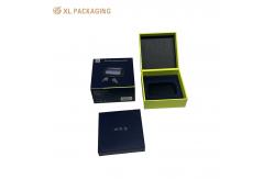 China XL Packaging Black Rigid Paper Earphone Packaging Box  Shockproof Mobile Bluetooth Headset Box With Magnetic Closure Foam Insert Gloss Lamination Sleek Design For Wireless Earbuds Tech Gifts supplier