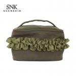Blank Zipper Foldable Travel Canvas Custom Cosmetic Bag