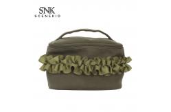 China Blank Zipper Foldable Travel Canvas Custom Cosmetic Bag supplier