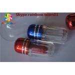 Plastic container capsule sex pill bottle with metal cap capsule shape container wholesale pill bottles pills capsule for sale