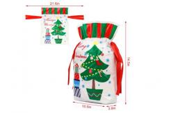 China Christmas Present Wrapping CPE PE Plastic Drawstring Bags supplier