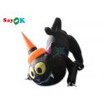 Halloween Cartoon Animal Model Inflatable Black Cat Halloween Yard Decoration for sale