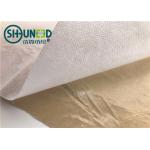 Eco Friendly Fusible Non Woven Interlining Fabric With Yellow Adhesive Release Paper for sale