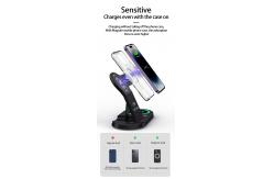 China Multifunction 5V/1A Wireless Charger - 3 In 1 QI Wireless Charger supplier