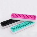 Flower Shaped Food Safe Silicone Rubber Cosmetic Storage Box Portable for sale