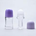 Refillable Glass Roller Ball Bottles Luxury Empty Roll On Containers for sale