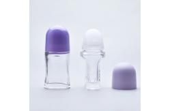 China Refillable Glass Roller Ball Bottles Luxury Empty Roll On Containers supplier