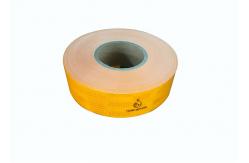 China Polyester Red Reflective Tape For Vehicles 5cm*45.72m Highly Tear Resistant supplier