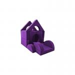 Various Fun Shapes Waterproof Velvet Fabric Foam Play Couch Set 15KG