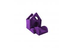 China Various Fun Shapes Waterproof Velvet Fabric Foam Play Couch Set 15KG supplier