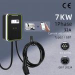 32A 7kw GBT EV Charger Wallbox EVSE Type 2 Charging Station Wall Mounted for sale