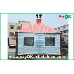 Customized 5 x 4m PVC Giant Inflatable House Bar Plub With Window / Chimney