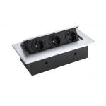 Conference Table Pop Up Power Socket , Office Furniture Pop Out Plug Socket 15A for sale