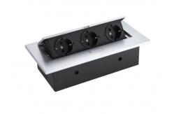 China Conference Table Pop Up Power Socket , Office Furniture Pop Out Plug Socket 15A supplier