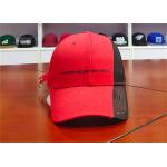 ACE OEM ODM Black Red Stagger Creative Flat Embroidery Logo Long Strap Custom Baseball Cap for sale
