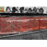 Orange Color Plastic Construction Netting , 1.2m Width Construction Barrier Fence for sale