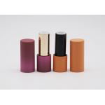 Orange Rubber Soft Touch Empty Lip Balm Tubes BulkRound Frosted