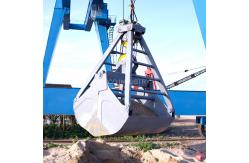 China 3 Cbm Two Ropes Clamshell Grab Bucket Radio Remote Control Mechanical Leakproof supplier
