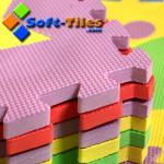 30-38degree Shore C Children'S Jigsaw Floor Mats / 10mm Soft Tiles Playmat for sale