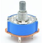 25mm Diameter Band Rotary Switch With Blue Dust Cover Used For Electric Appliance And Transducer for sale
