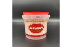 China Biscuits Small Round Food Grade Buckets Plastic Container With Lid supplier