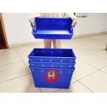 Recyclable 4mm 800gsm Corrugated Plastic Mail Totes Impact Resistance for sale
