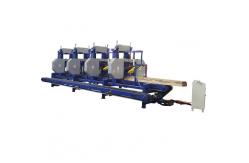 China Multiple heads wood timber logs cutting machine horizontal band sawmill supplier