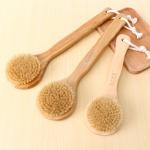 Boar Bristle Wooden Shower Bath Body Brush Exfoliate Reducing Cellulite for sale
