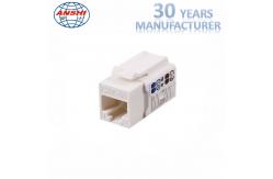 China CAT6 CAT6A 90 Degree UTP RJ45 Keystone Jack For Network supplier