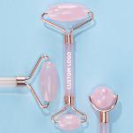 Anti Aging Face Jade Roller Set Rose Quartz Massage Roller