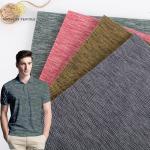 Wear Resistant Yarn Dyed Shirt Fabric , 	Breathable 210g T Shirt Cotton Fabric for sale