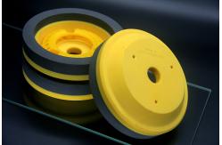 China Yellow Resin Grinding Wheel Diamond Glass Edging For Bevelling Machine supplier