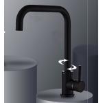 Straight Bend Varnish SUS304 ODM 310mm Cold Hot Water Kitchen Faucet for sale