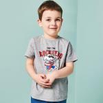 100% Organic Cotton Blank Print T Shirt Kids Clothes , Girls And Boys Summer Clothes for sale