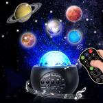 HD 10 Planets Music Projector Lamp Romantic Nebula Starry Bedside Atmosphere Lamp Wireless Speaker With Remote Control for sale
