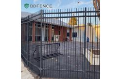 China Child Safe Tubular Steel Fence Rounded Edges supplier