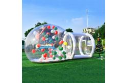 China White Bounce House With Bubbles Playing Jumping Transparent supplier