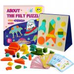 Animal and Vehicle Soft Felt Fabric Puzzle Kids Educational Toys for sale