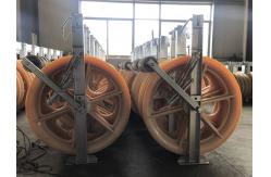 China 916 Mm Large Diameter Wheels Sheaves Bundled Wire Conductor Pulley Stringing Block supplier