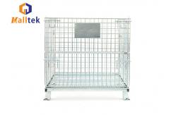 China Zinc Plated 1500kgs Warehouse Wire Mesh Storage Cages supplier
